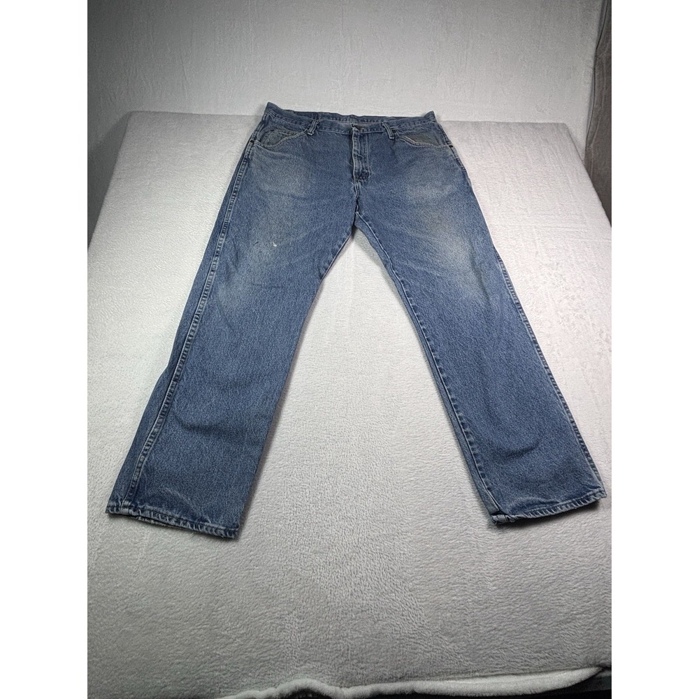 Wrangler Jeans Mens 38x29 Regular Fit 96501DS Denim YKK Zip Straight Leg Pants